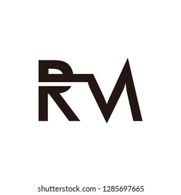 Rm Letter Vector Logo Stock Vector (royalty Free) 1285697665 