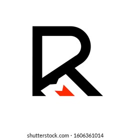 RM logo design simple modern template