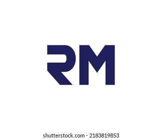 Rm Logo Design Vector Template Stock Vector (Royalty Free) 2183819853 ...