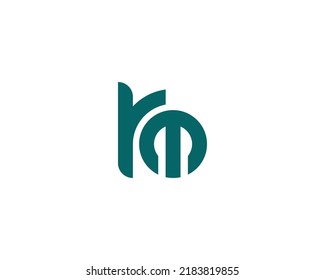 RM logo design vector template