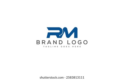 RM logo design vector template design for brand