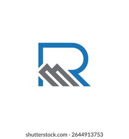 rm logo design vector template, letter rm initial logo design, rm icon, mr logo, mr letter, mr symbol, r , m 