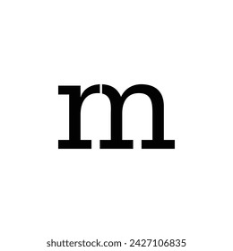 RM-Logo. Elegantes Monogramm. moderner Schriftzeichen