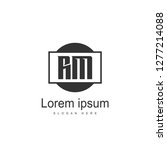 RM Logo template design. Initial letter logo template design