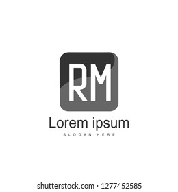 RM Logo template design. Initial letter logo template design