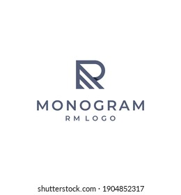 RM logo vector modern simple monogram design