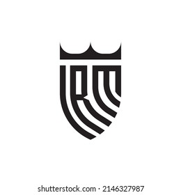 RM Luxus Logobriefe in hochwertigem professionellem Design, die gut gedruckt werden