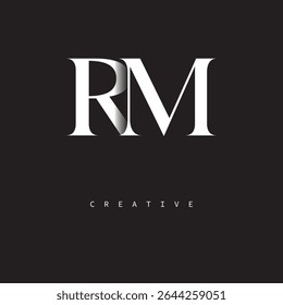 RM Monogram Logo Minimal Elegant Letter mark for Luxury, Fashion   Creative Brands	
