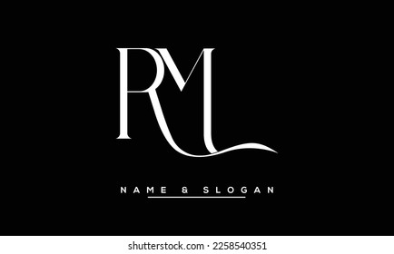 RM,  MR  Abstract  Letters  Logo  Monogram