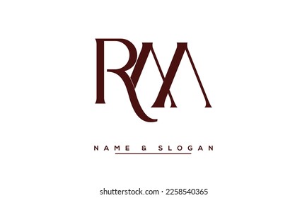 RM,  MR  Abstract  Letters  Logo  Monogram