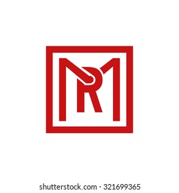 RM MR initial company, red square frame