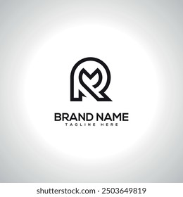 RM MR Minimal Unique Letter Logo Design. Initial Vector Symbol.