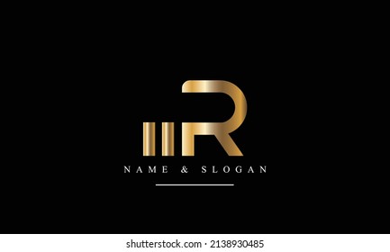 RM, MR, R, M abstract letters logo monogram