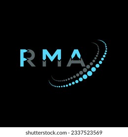 RMA letter logo creative design. RMA unique design.
