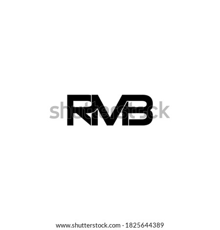 rmb letter original monogram logo design