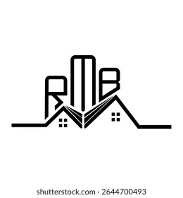 RMB Real State logo design, RMB simple and modern logo. RMB luxurious alphabet design  