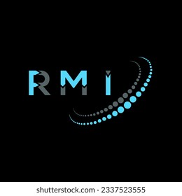 Diseño creativo del logo de la carta de RMI. Diseño único de RMI.
