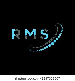 RMS letter logo creative design. RMS unique design.
