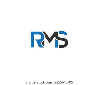 RMS Letter Logo Design Trendy Modern Creative Typography Vector Template.