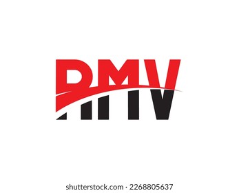RMV Letter Initial Logo Design Vector Illustration