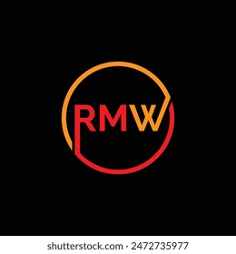 RMW Letter Initial Logo Design Template Vector Illustration