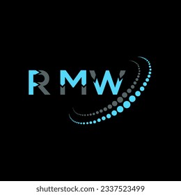 RMW letter logo creative design. RMW unique design.
