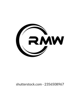 RMW Logo Design, Inspiration for a Unique Identity. Modern Elegance and Creative Design. Watermark Your Success with the Striking this Logo.