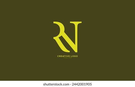 RN Abstract initial monogram letter alphabet logo design