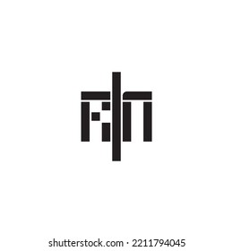 RN geometric bold concept in high quality professional design that will print well across any print media