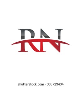 RN initial company red swoosh logo