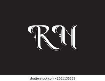 RN initial letter logo design and minimalist logo