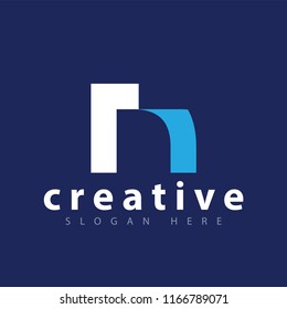 RN Initial letter logo icon vector