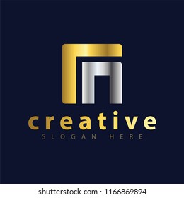 rn Initial letter logo vector