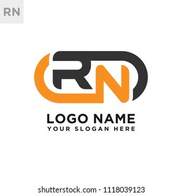RN initial logo template vexctor