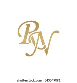 RN initial monogram logo