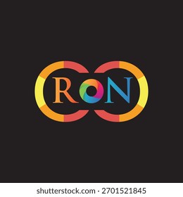 RN Letter Initial Logo Design Template Vector Illustration