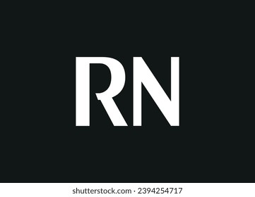 RN letter logo desigen and initial logo desigen