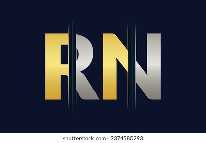 RN Letter Logo Template Illustration Design.