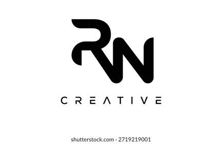 RN Letter Monogram Logo for Modern Creative Brand Identity