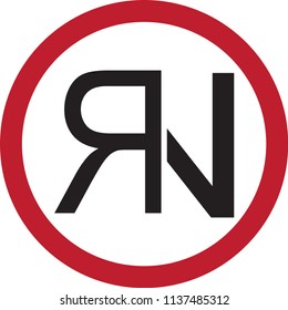rn letter vector logo