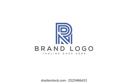 RN logo design vector template design for brand