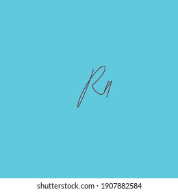 Rn logo initial pattern fashion symbol
