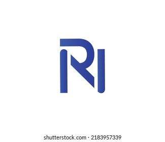 RN NR logo design vector template