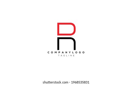 RN NR R AND N Abstract initial monogram letter alphabet logo design