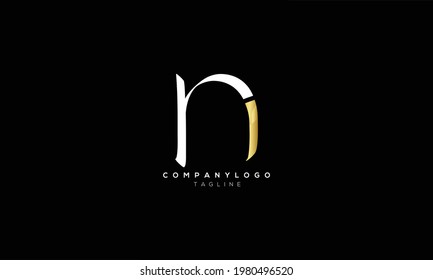 RN NR R AND N Abstract initial monogram letter alphabet logo design