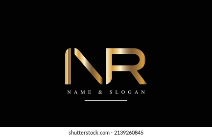 RN, NR, R, N abstract letters logo monogram