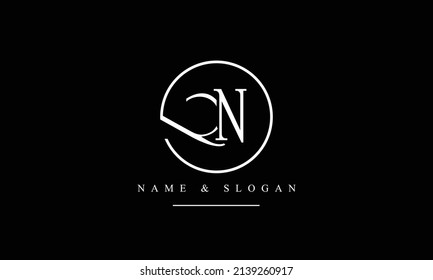RN, NR, R, N abstrakte Buchstaben Logo-Monogramm