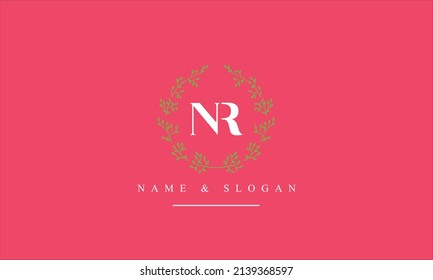RN, NR, R, N abstrakte Buchstaben Logo-Monogramm