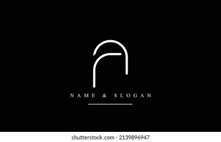 RN, NR, R, N abstrakte Buchstaben Logo-Monogramm