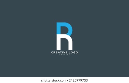 RN PN Abstract initial monogram letter alphabet logo design